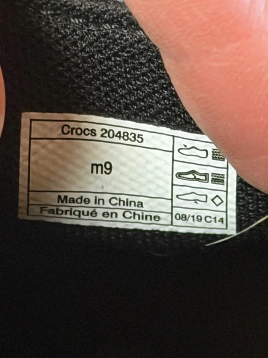 CROCS Men’s Denim Blue Slip-On Loafers - Picture 3 of 8